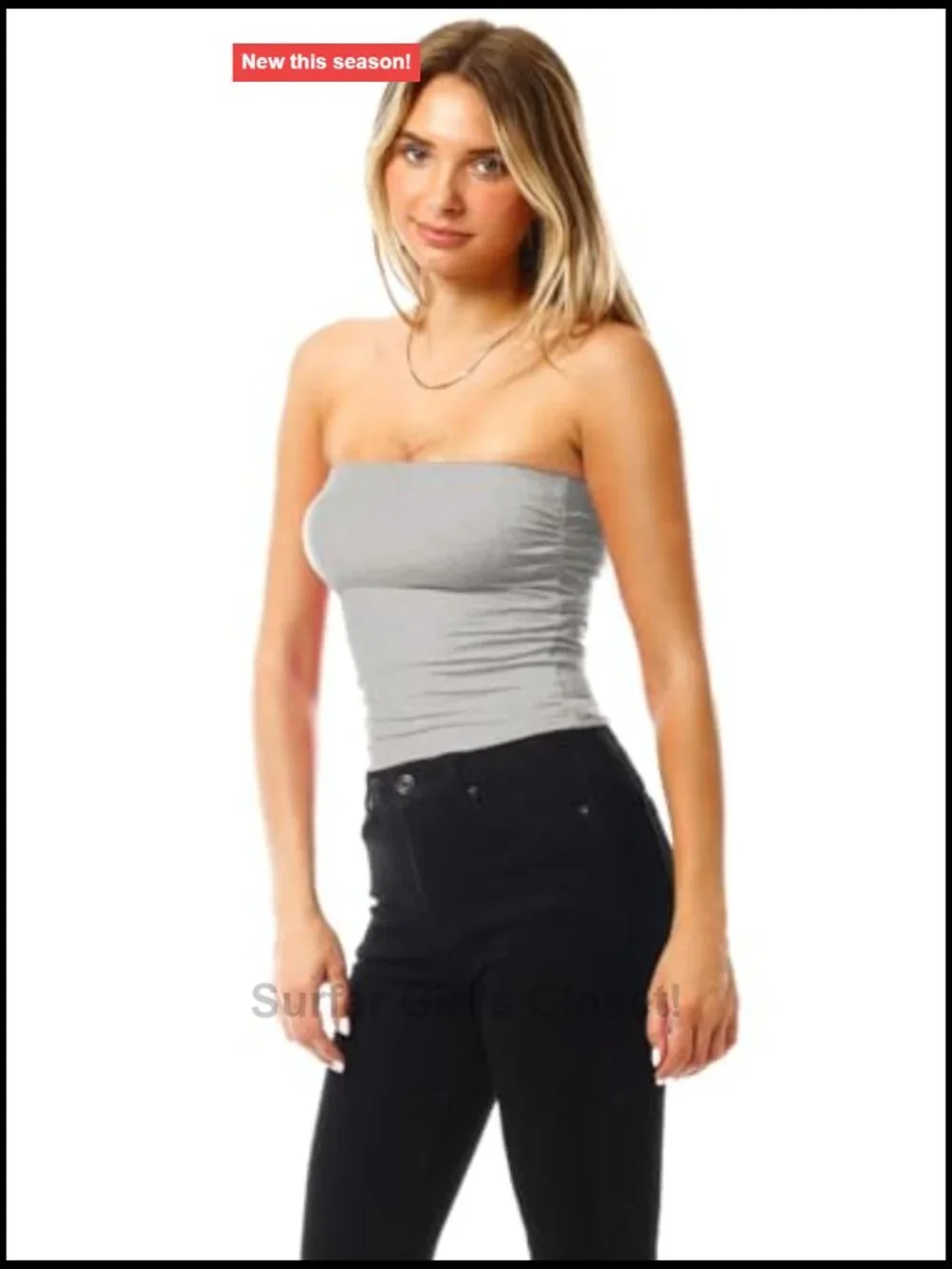 3-Pack Double-Lined Cotton Tube Tops with Built-In Shelf Bra Strapless